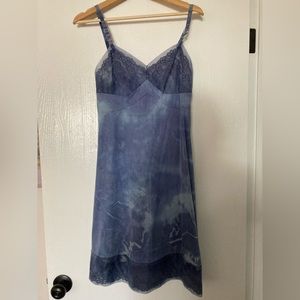 Urban outfitters lacey blue slip dress size small